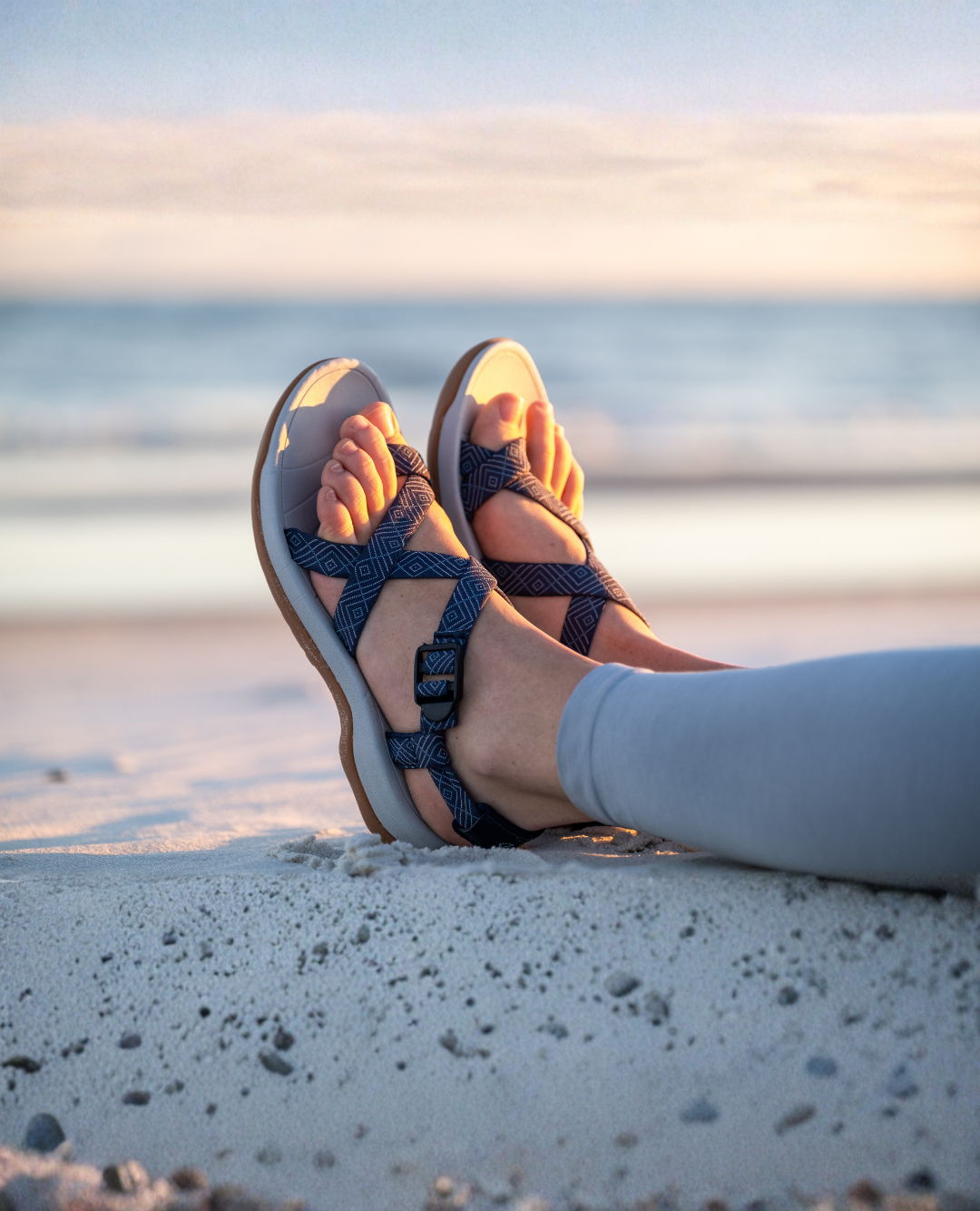 WOMAN WEARING CORTONA WOMENS SANDALS