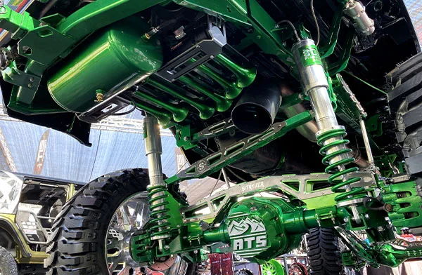 F250 with Green Shocker XL Train Horns