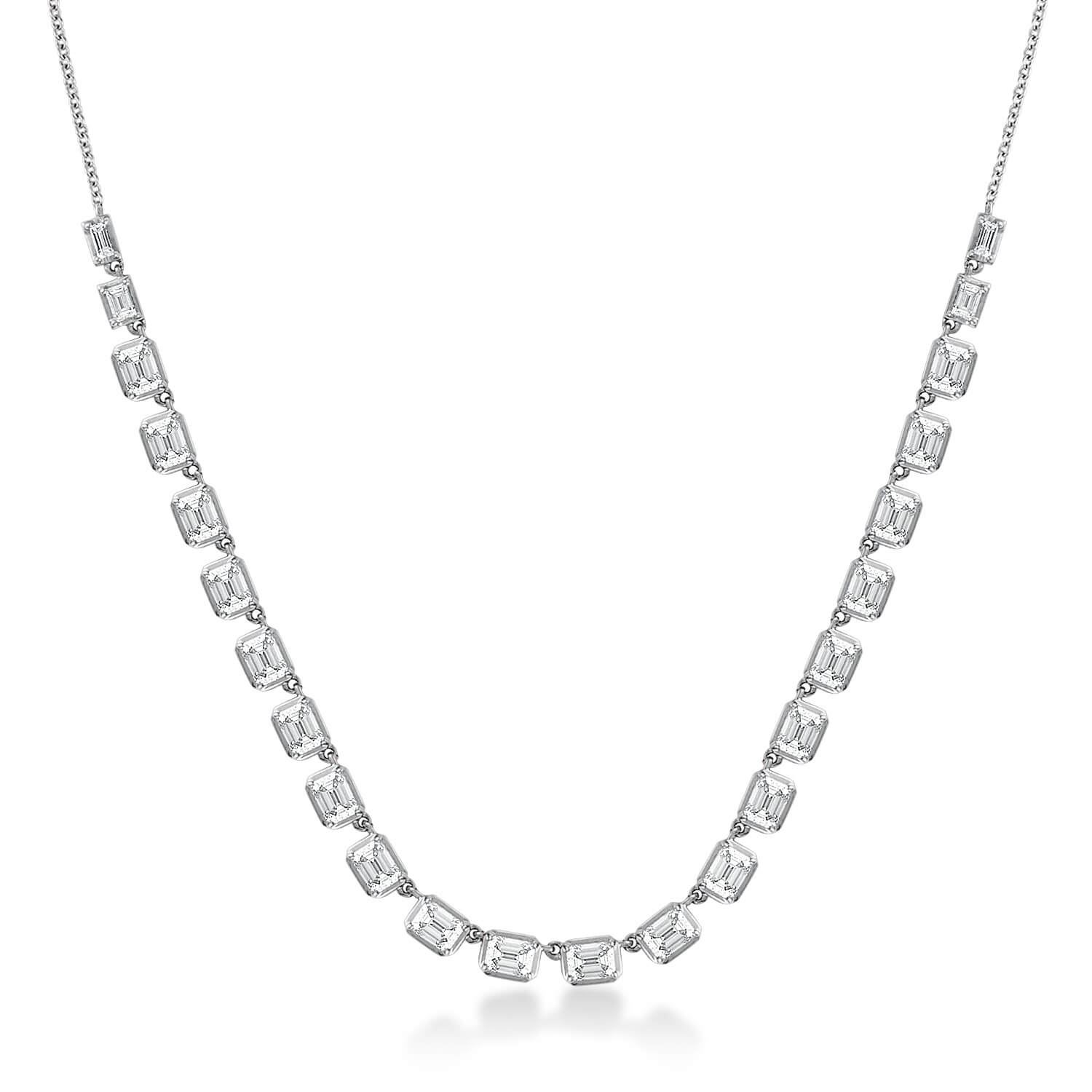 emerald-cut-diamond-tennis-necklace