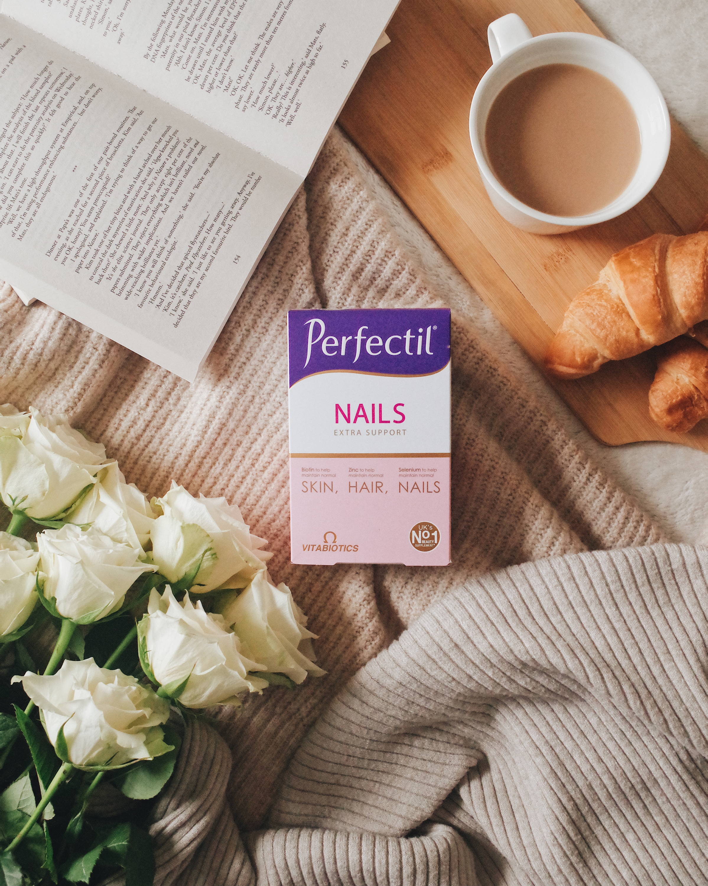 Perfectil Nails Tablet pack on tabl