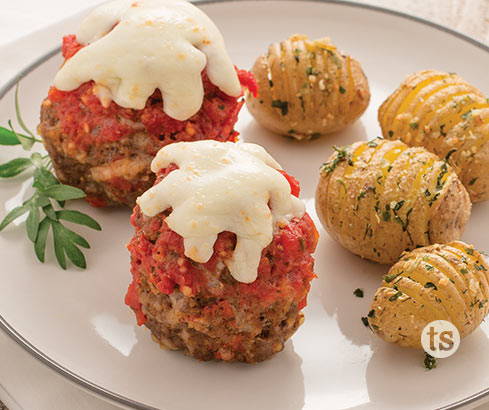 mini pizza meatloaves