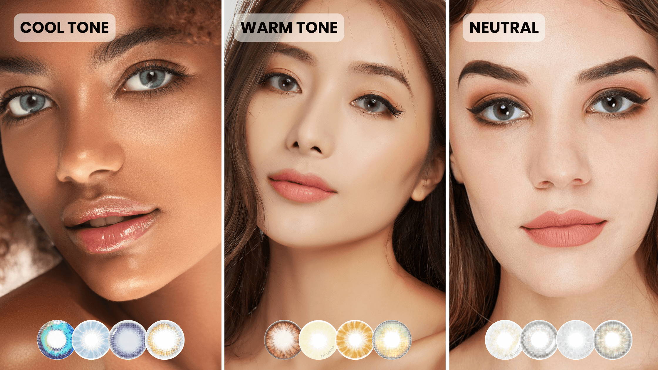 Color Tone of Contacts - Cool Tone, Warm Tone, Neutral