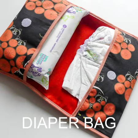 DIY diaper Organizer Bag for diapers and wipes
