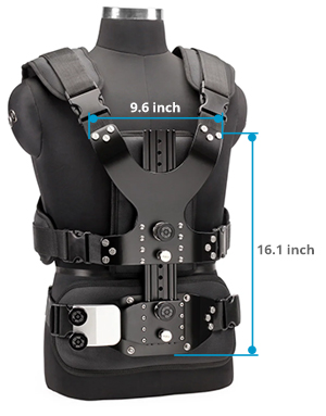 Flycam Vista II vest dimensions