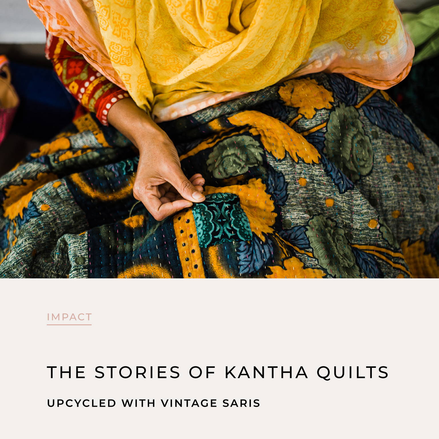 The Story of Kantha Quilts | The Little Market