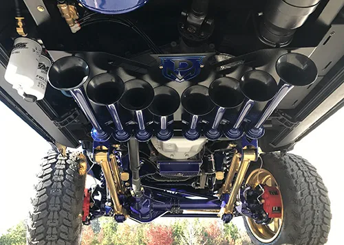 Graham's 2015 Ford Excursion with Dual Shocker XL Train Horns