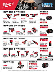 Milwaukee BOGO and special offers valid now until April 5, 2026