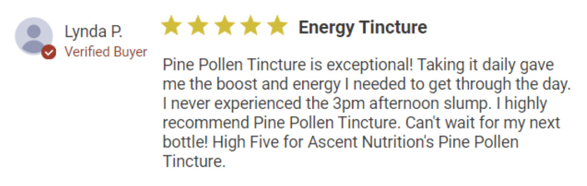 Ascent Nutrition Pine Pollen Tincture Review