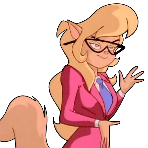 Cartoon Character Callie Briggs wearing cat-eye eyeglasses