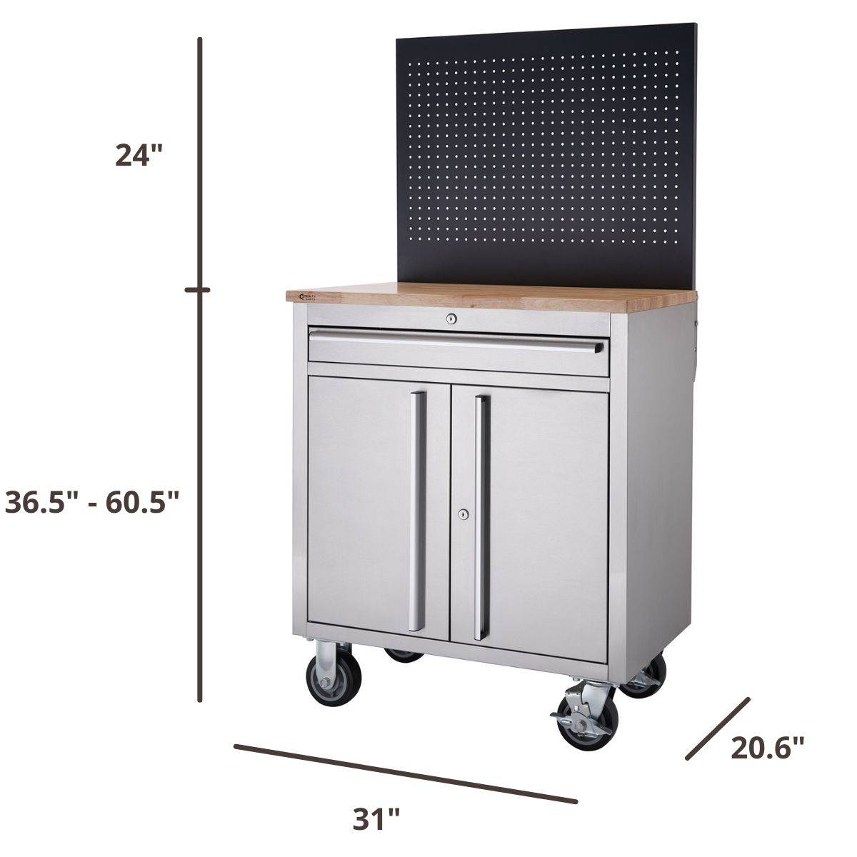 31 inches wide workbench