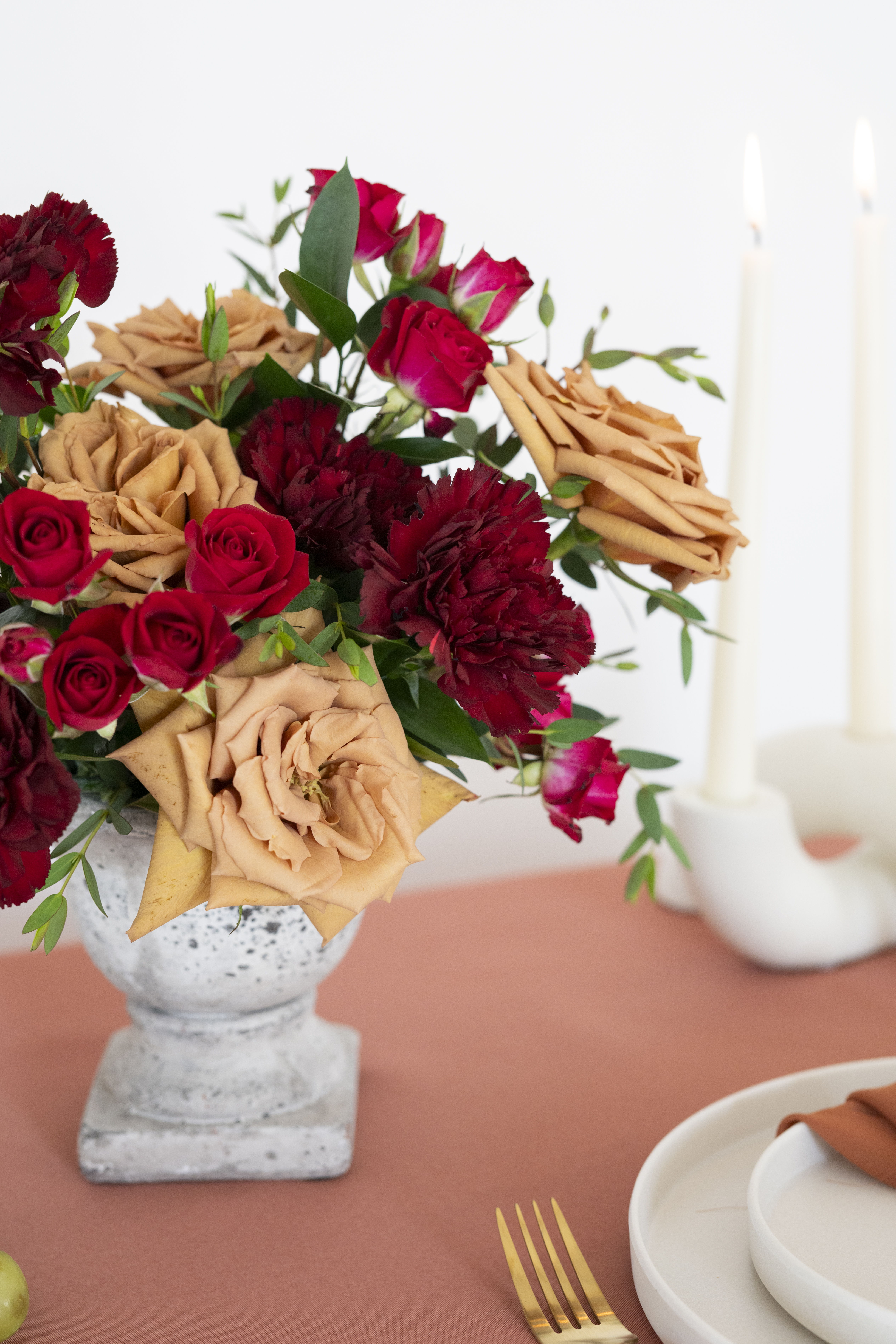 premade autumn centerpiece