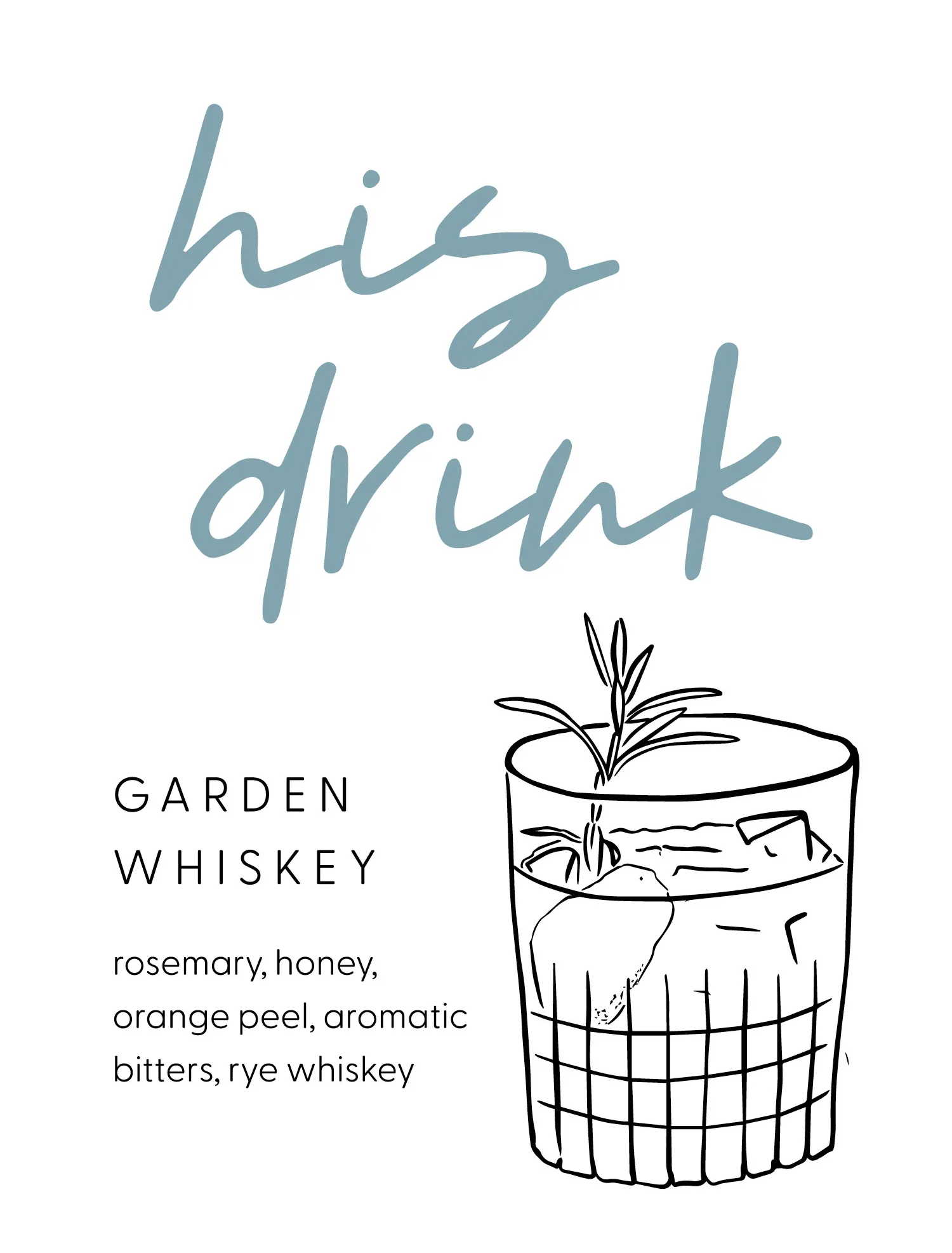 The Small Town Studio Wedding Drink