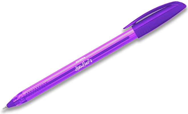 10 x Zebra Z-Grip Glitter Pens - Doodler'z - 1.0mm - Assorted Glitter  Colours