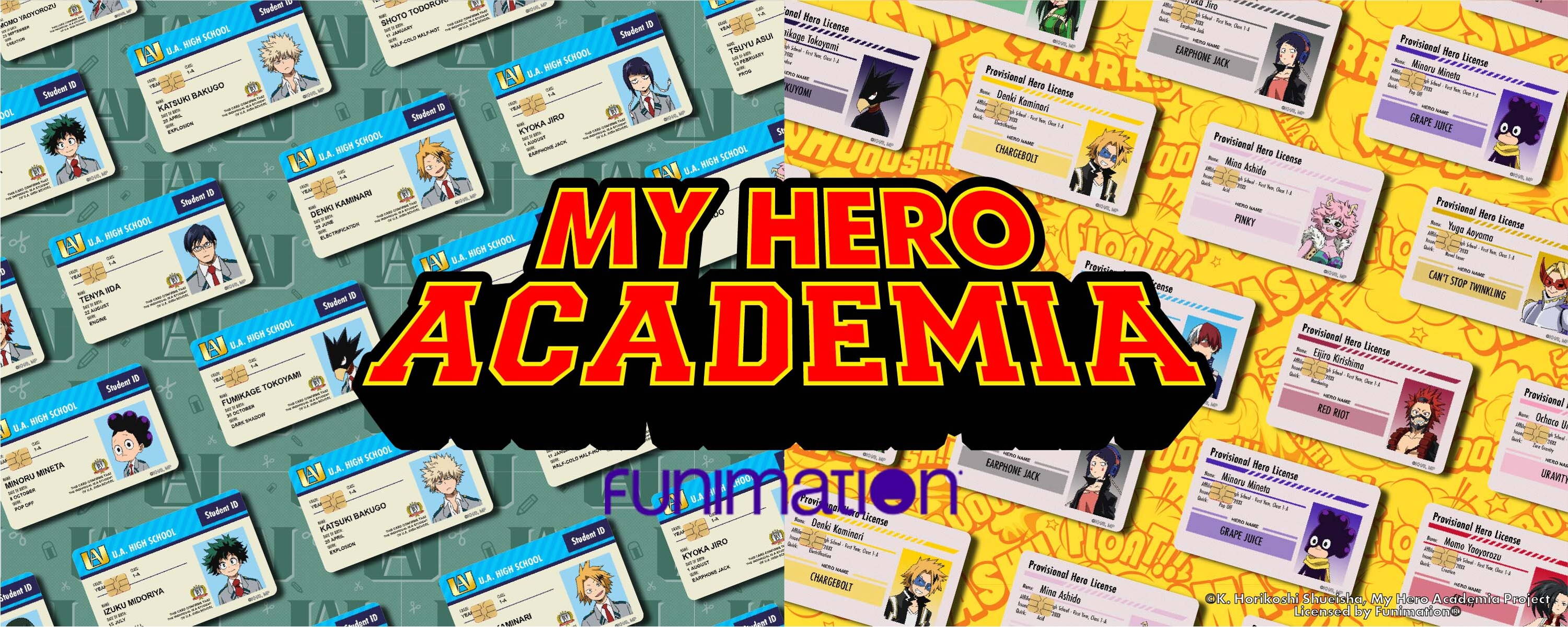 Official My Hero Academia Credit & Debit Card Skins by CUCU Covers