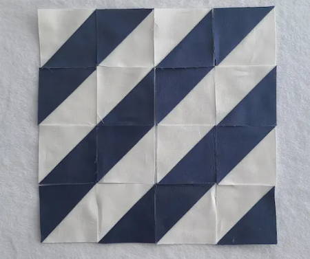 Half-Square Triangle Layout - Diagonal Stripes