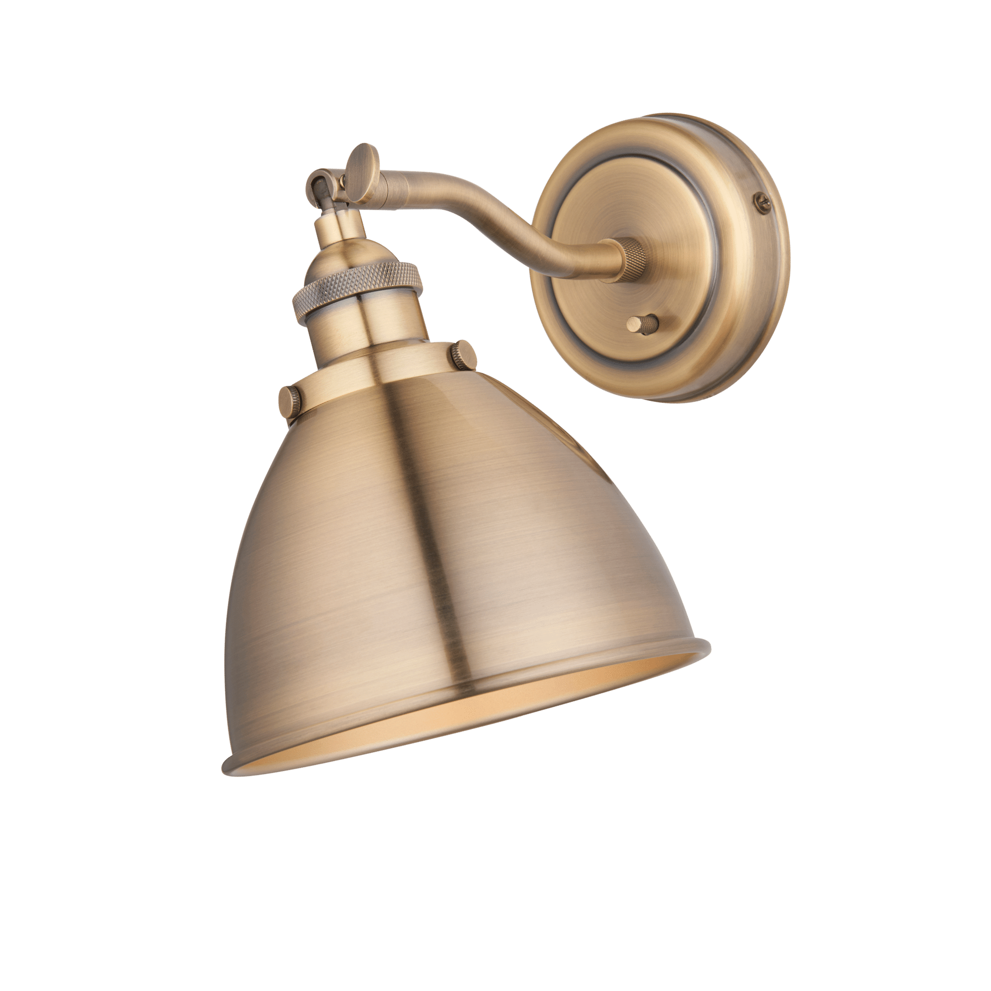 Eddie Antique Gold Wall Light | MalletandPlane.com