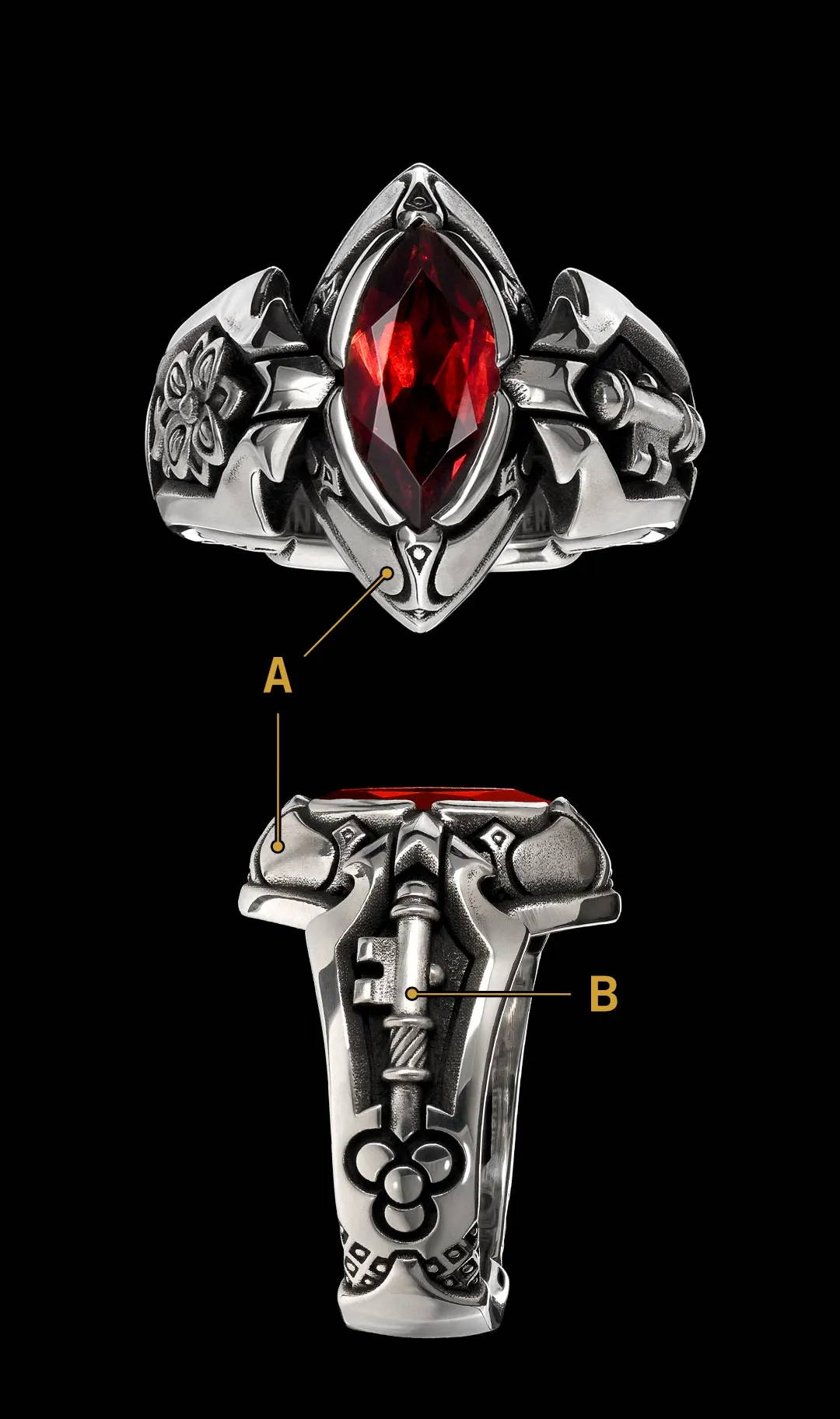 Queen's Ring - Front & Side Photo