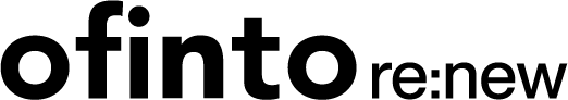 ofinto re:new Logo - Your products refurbished and for 15% 