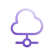 Cloud icon with a downward arrow, representing data download.