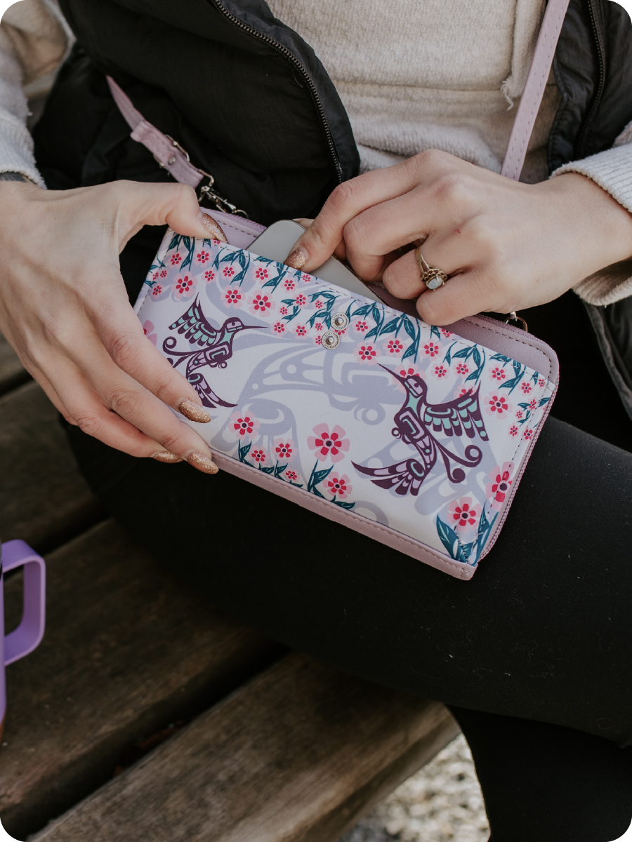 Smartphone Crossbody Bags featuring authentic Indigenous artwork — Native Northwest