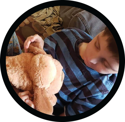 Boy playing with HERO