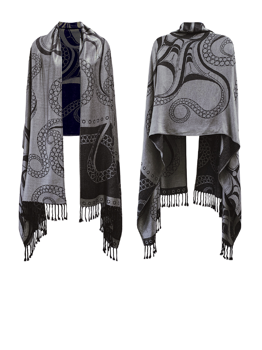 Octopus (Nuu) Shawl by Ernest Swanson, Haida