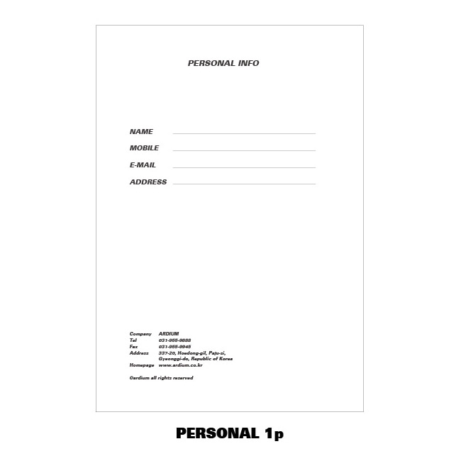 Personal info - Ardium 2020 Color point dated weekly diary planner