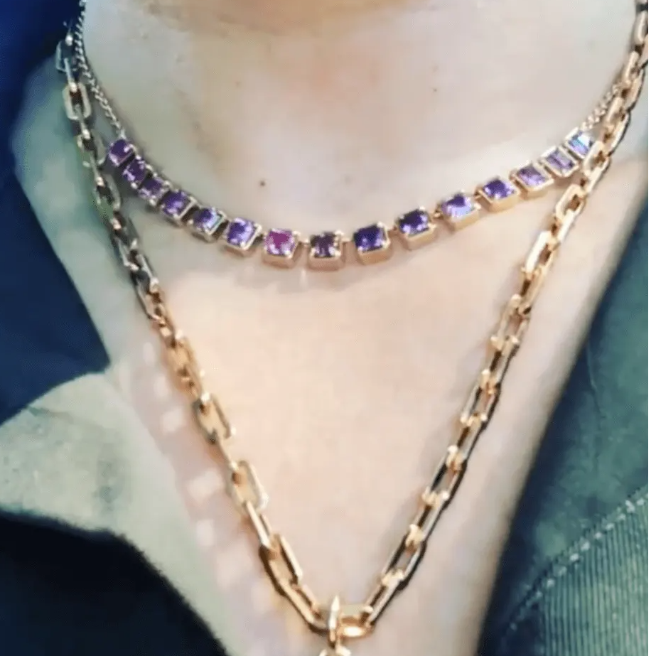 multicolored sapphire necklace