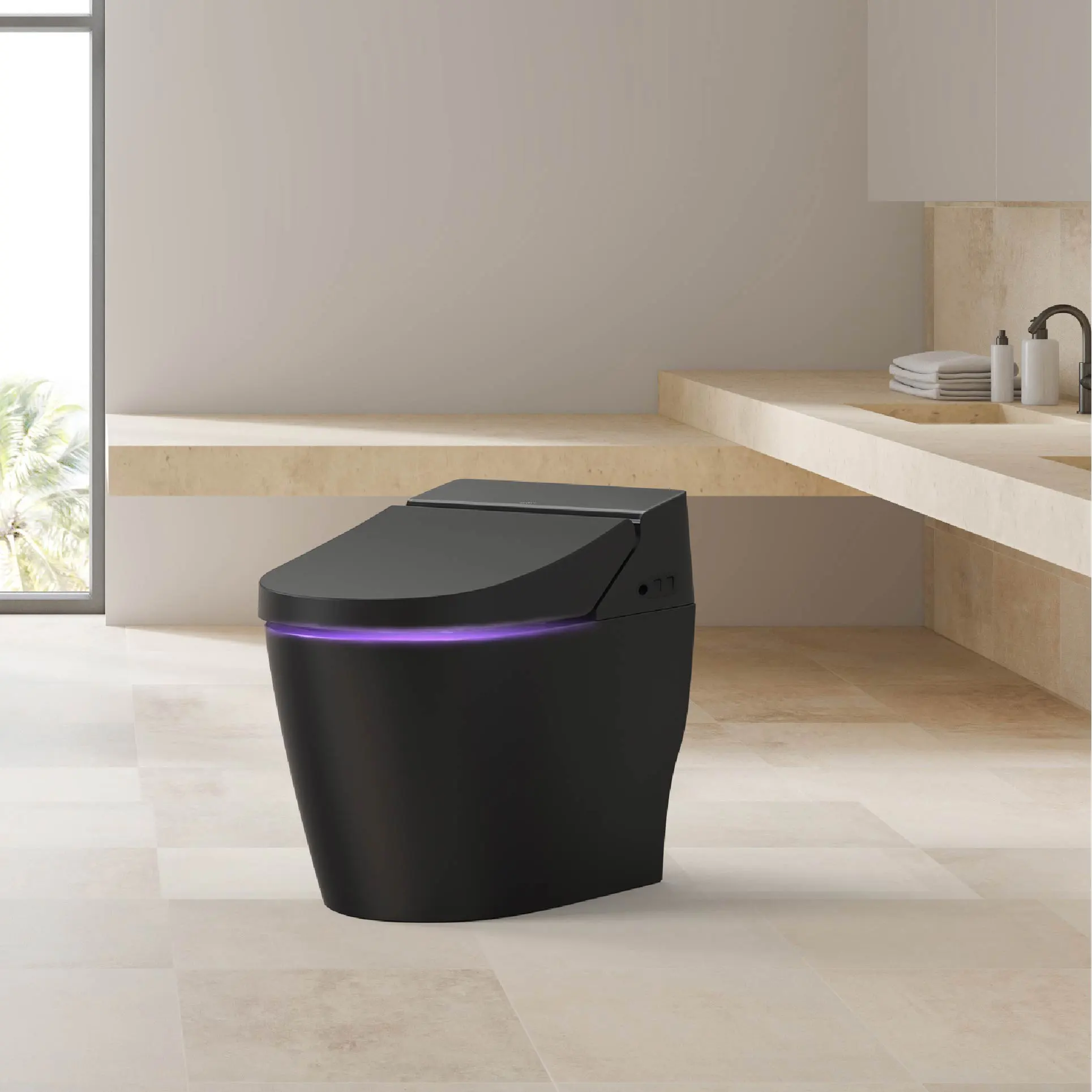 Smart Bidet Toilet TCB 8200SA (Black) – USA