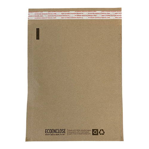 recycled kraft bag with seal
