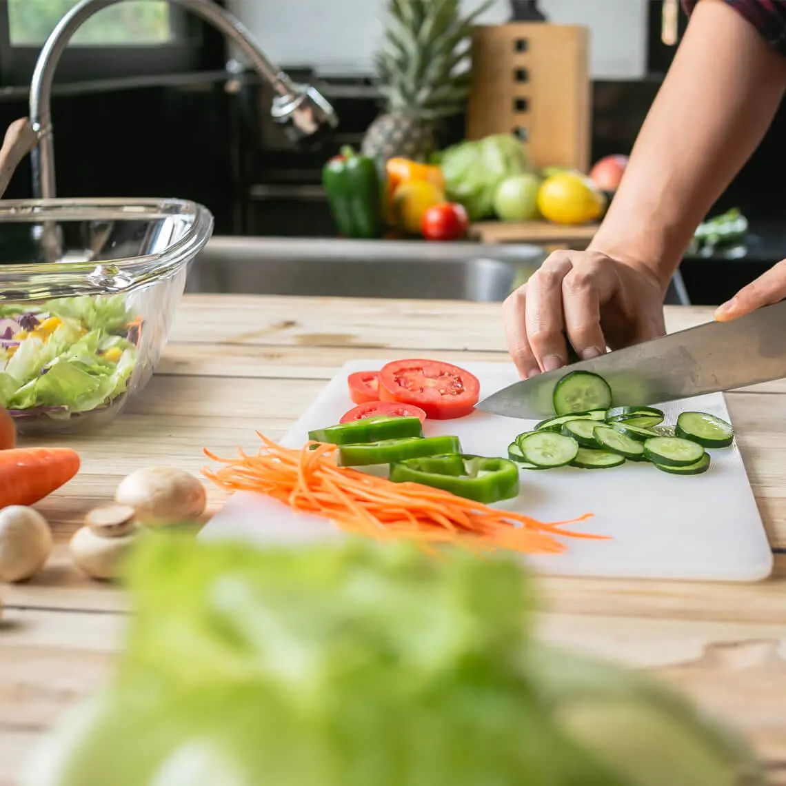 Rainbow salad supporting immunity, energy, and overall wellness