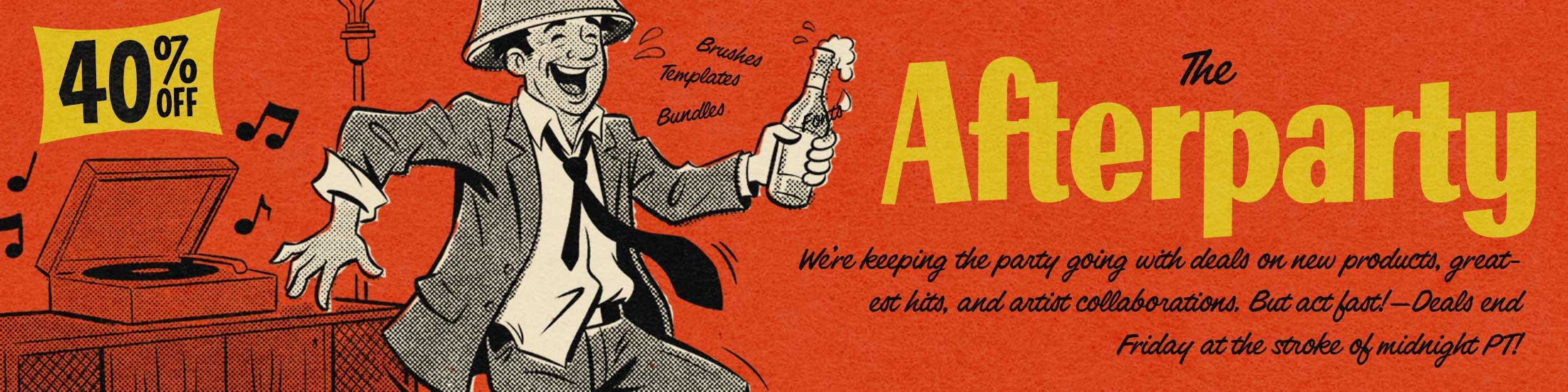 A vintage-style illustration promoting 