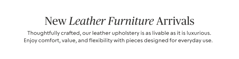 New Leather Furniture Arrivals