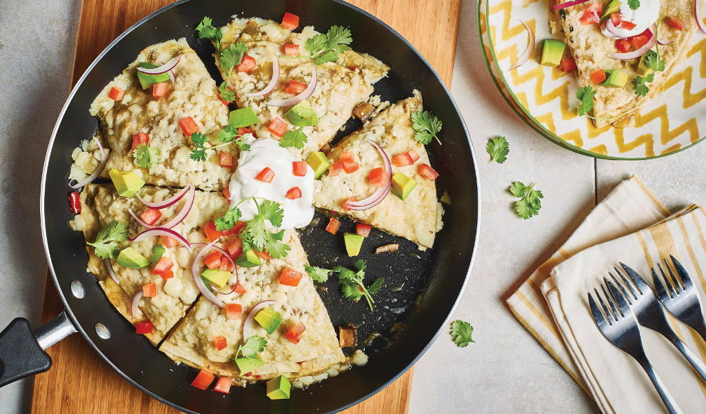 Portobello Skillet Enchilada Pie