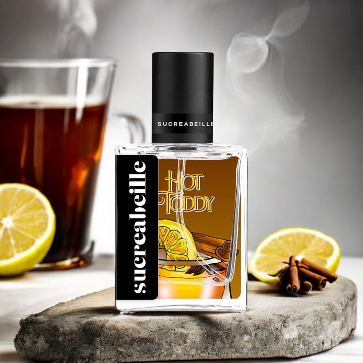 Holiday Spirits artwork and perfume photography