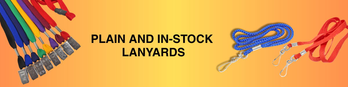 Plain and in-stock lanyards
