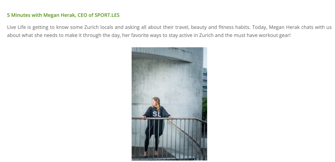 Interview Megan SPORT.LES