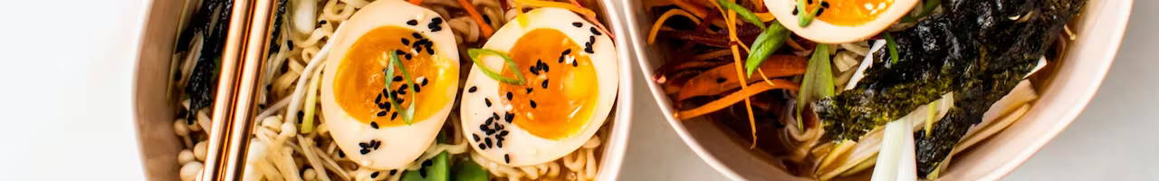 Simple Miso Ramen in bowls