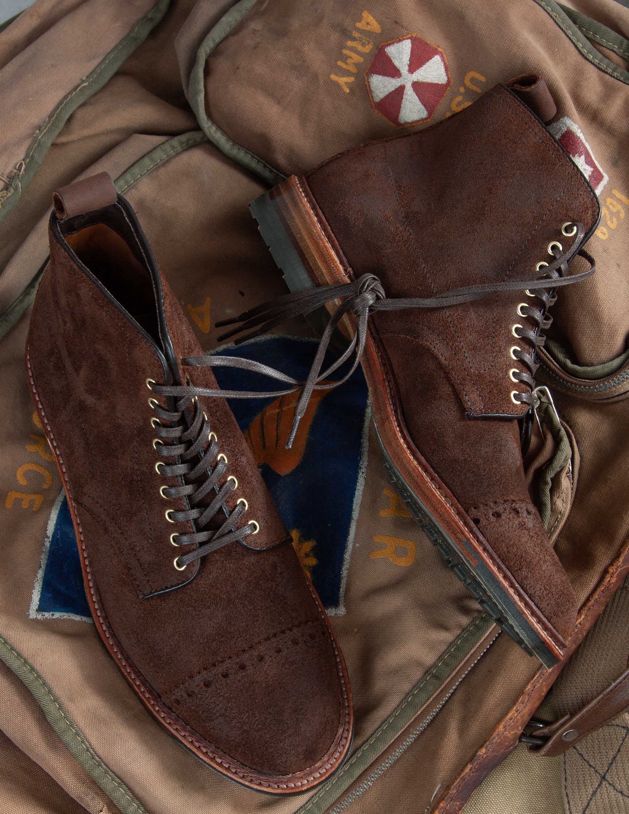 Rivay X Alden The Bedford Boot in Roughout Suede
