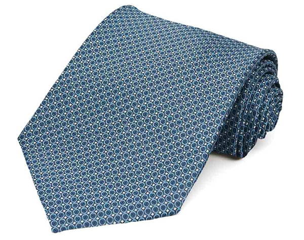 Dark blue dotted tie