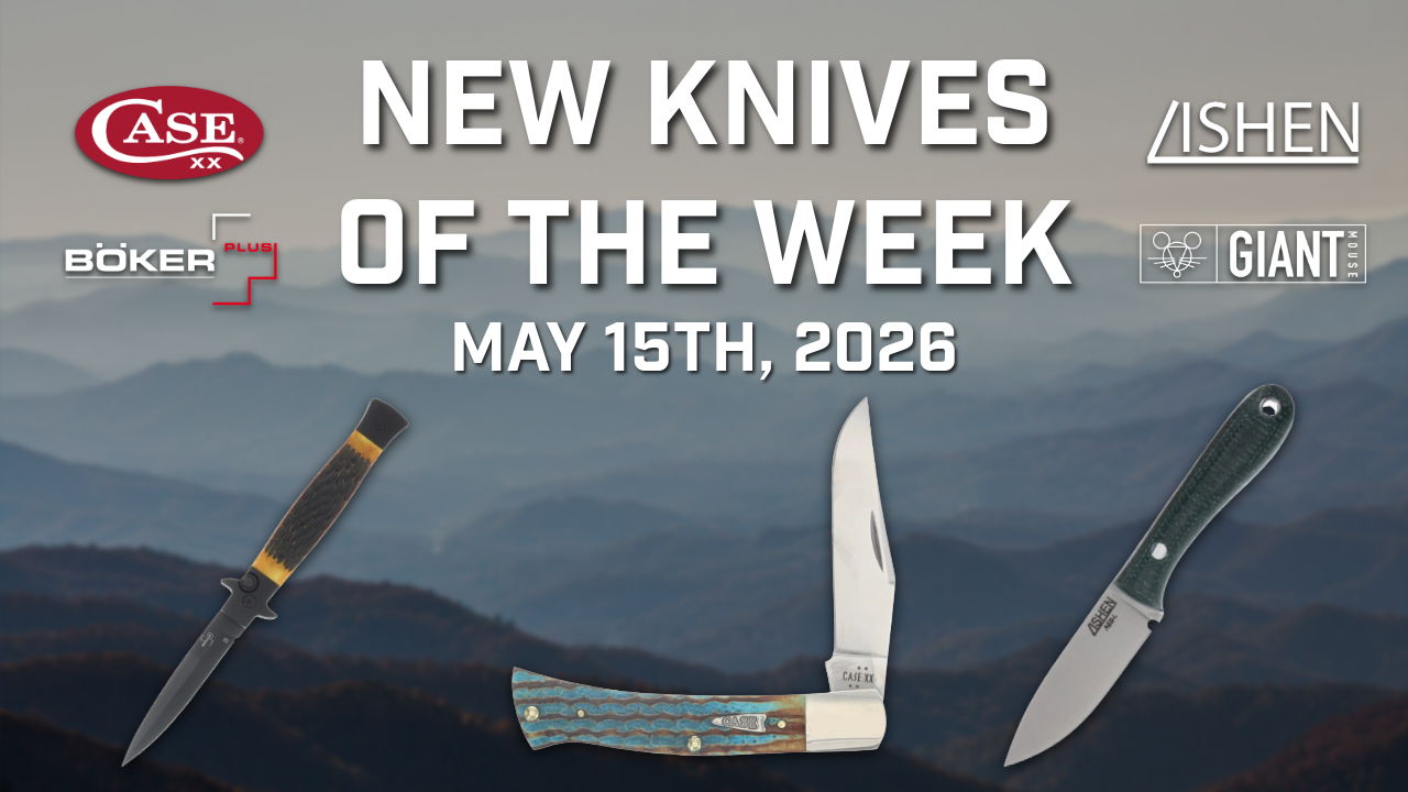 New knives featured for the week of May 15th, 2026.