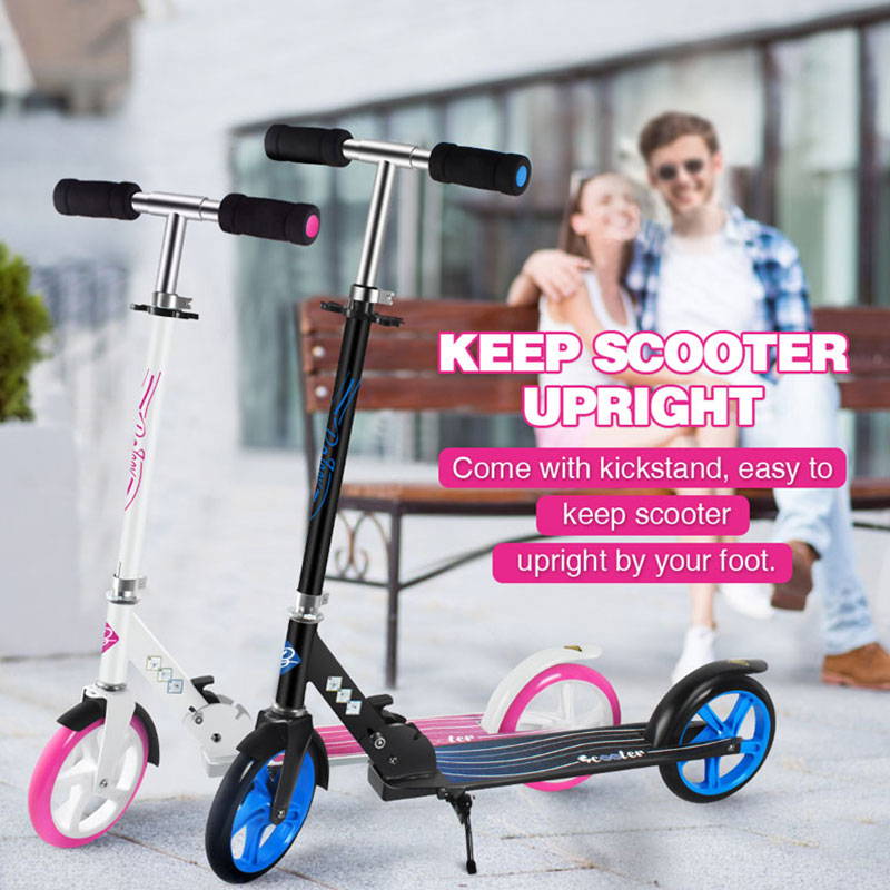 Bleev adult scooter freely stand upright