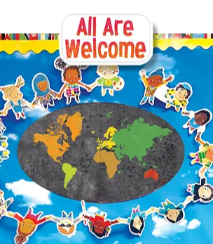 All Are Welcome classroom bulletin board set
