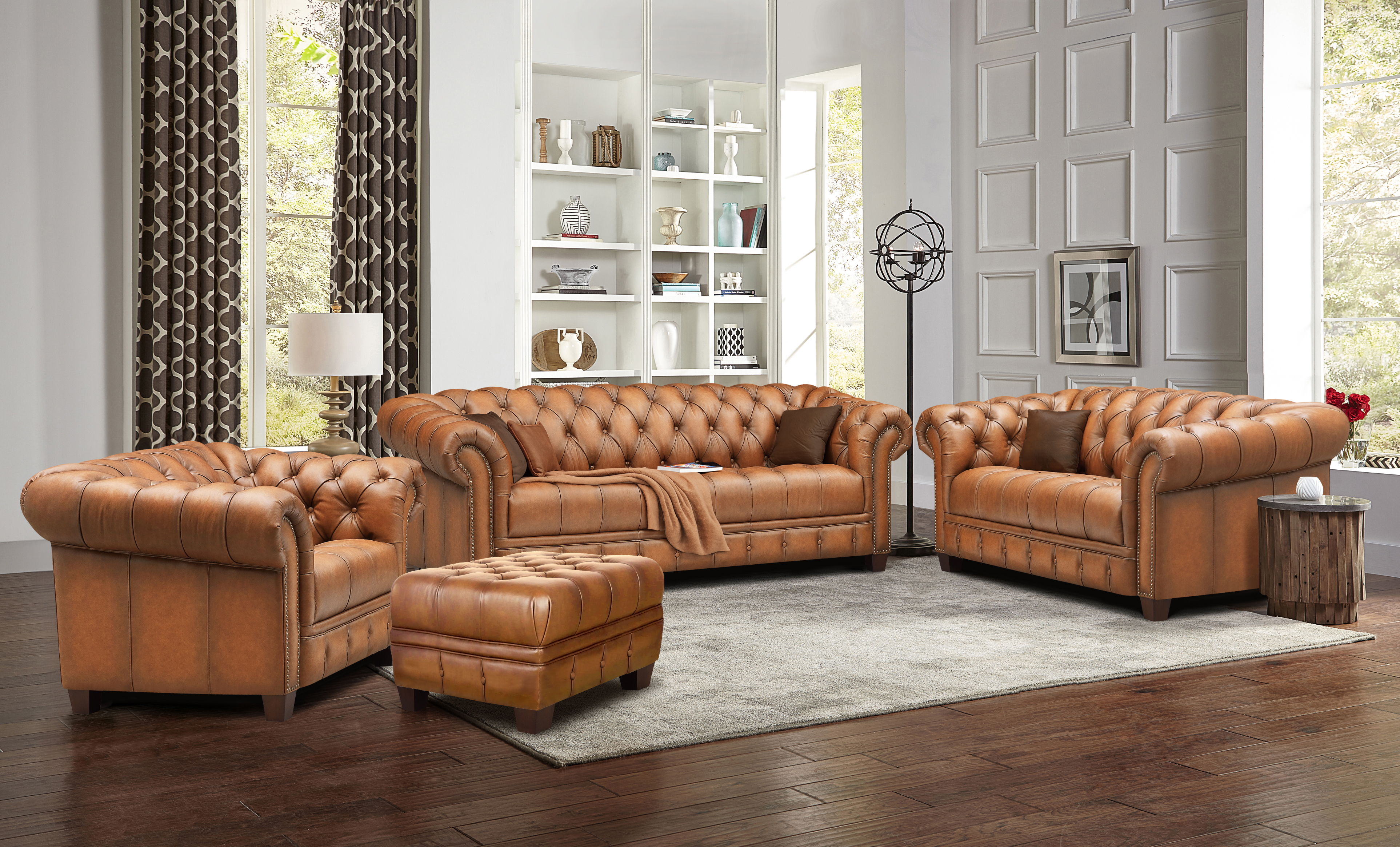 York leather sofa collection