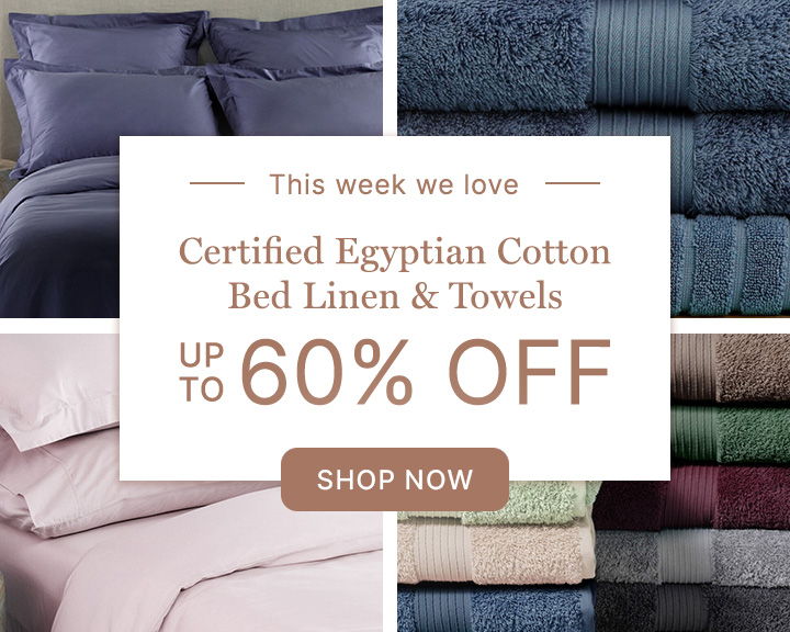 Egyptian Cotton Bed Linen, Up To 60% Off