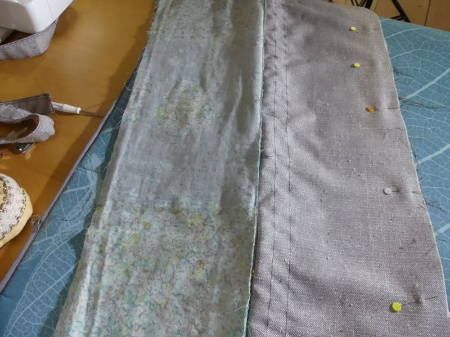 Sew Long Edge of Yoga Mat Bag