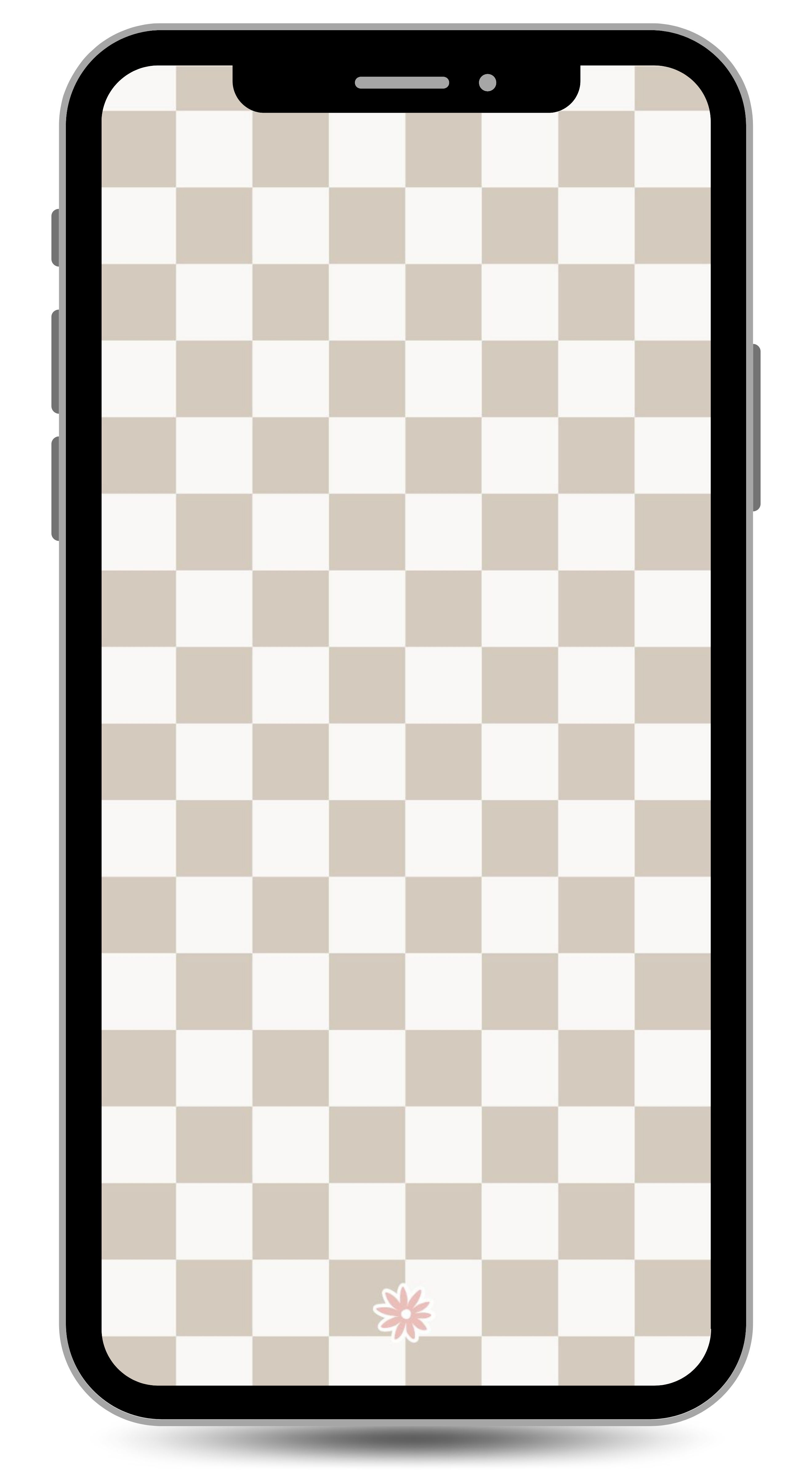 checkered cafe iphone wallpaper
