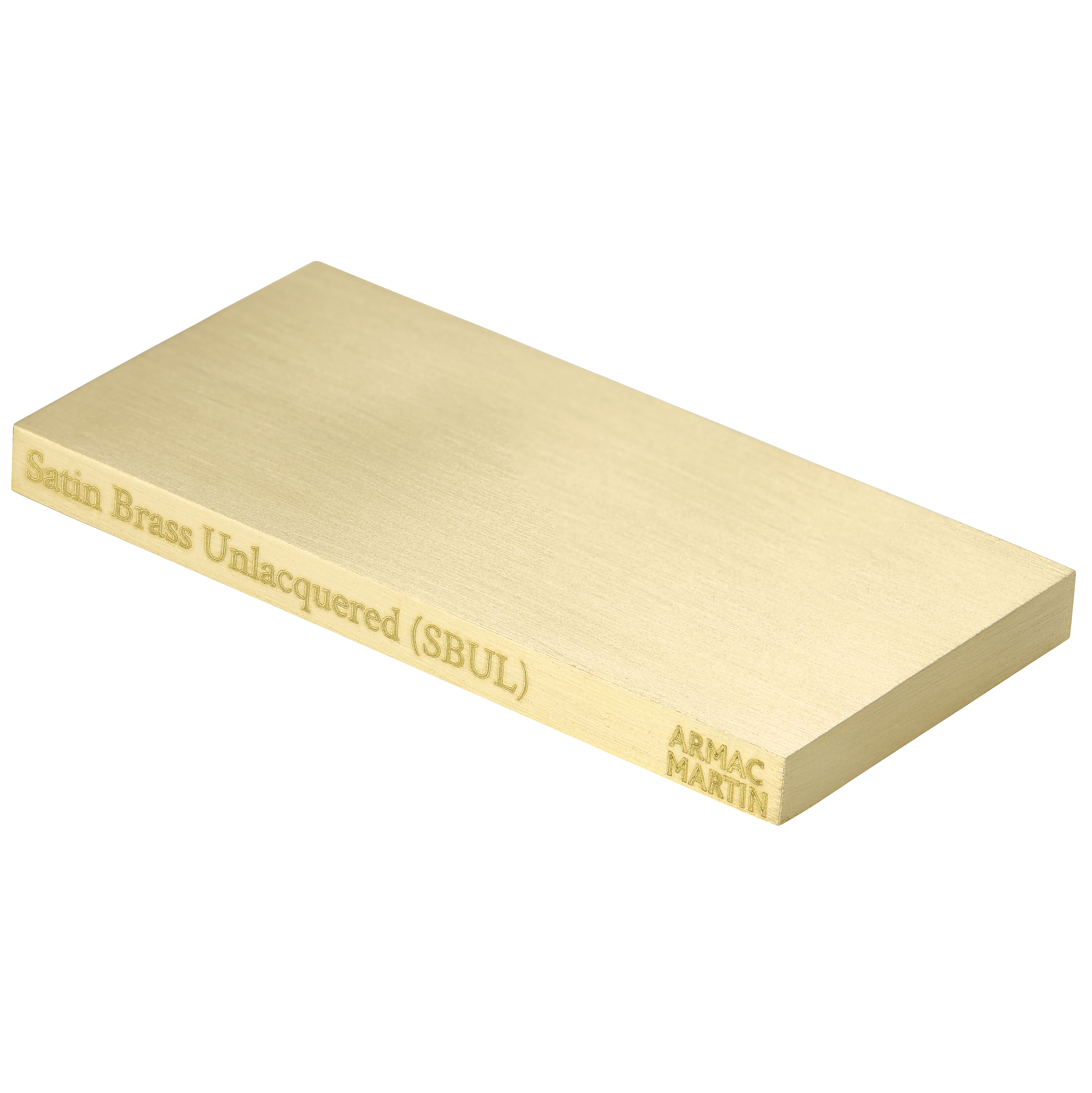 Satin Brass Unlacquered Finish Chip