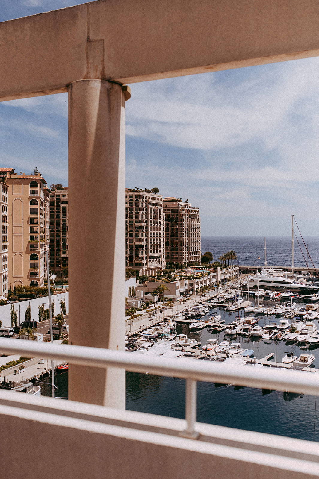 View of south of France city