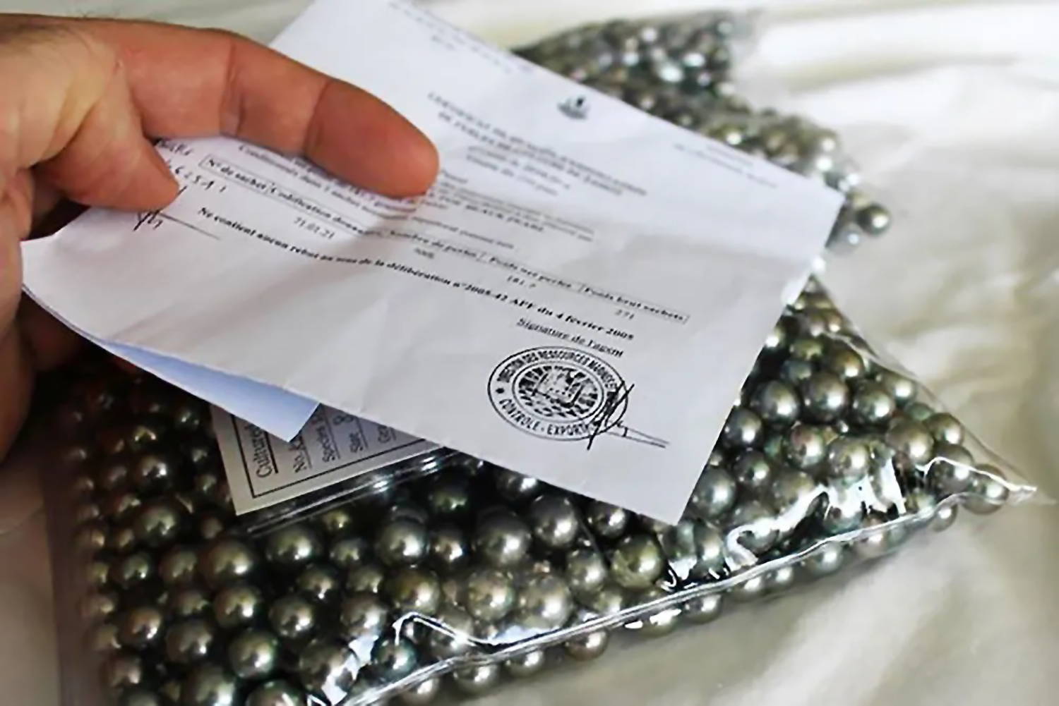 Bag of Loose Tahitian Pearls Imported from French Polynesia